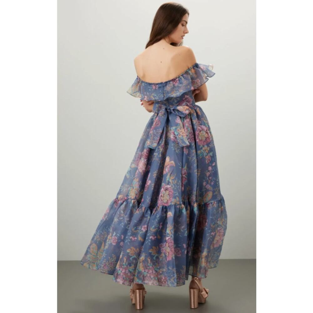 Selkie Romance Novel Blue Floral Gown - RARE FIND - Size XL - Picture 2 of 11